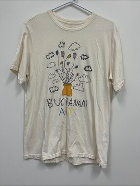Imogene + Willie Limited Edition "Buchanan Art" cream tee size M